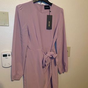Mauve Long Sleeve Dress